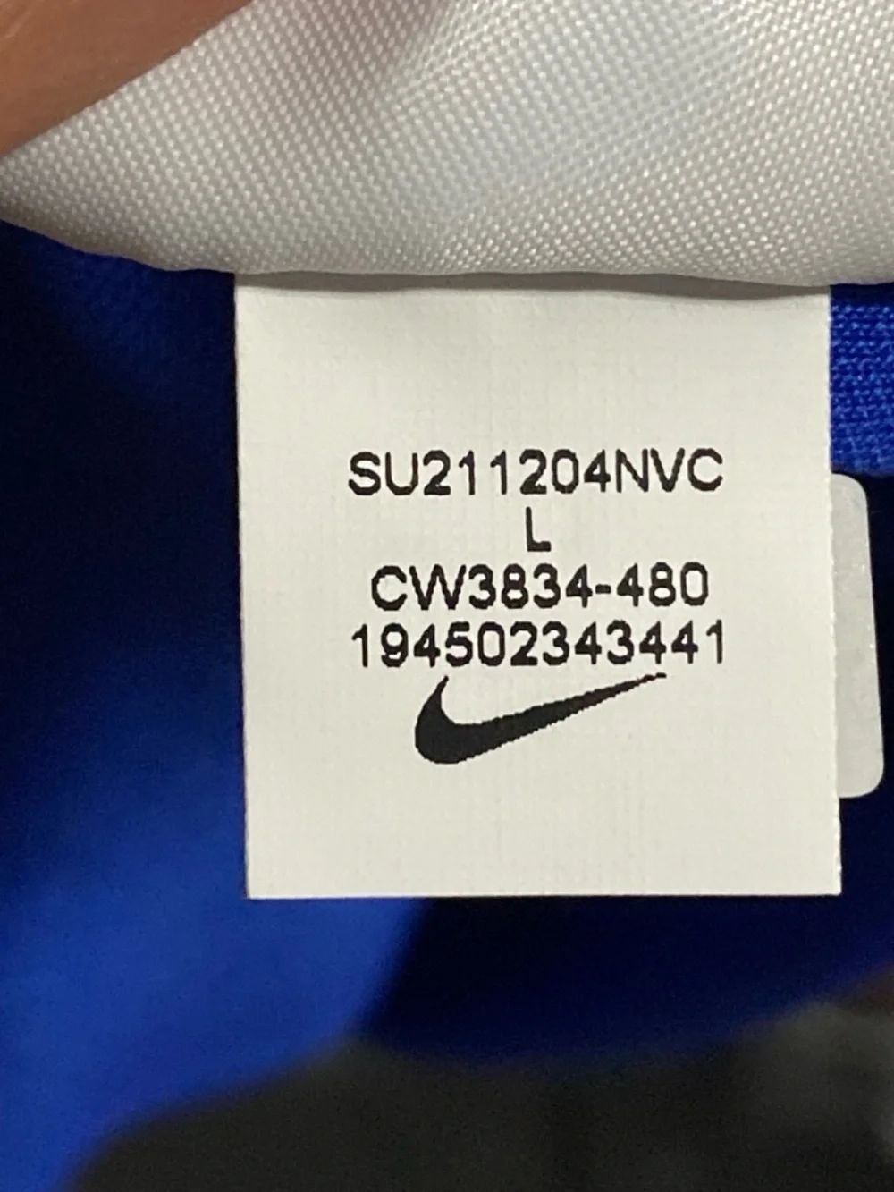 Nike Derby III Soccer Jersey NWT Kids Large Blue/White DRI-FIT CW3834-480